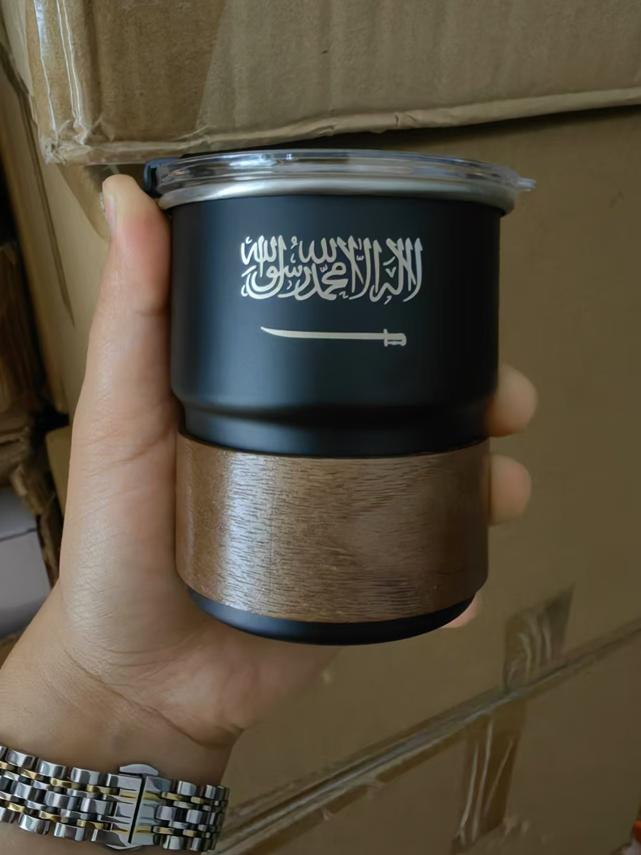 Copo de aço inoxidável com tam - Coffee Tea Name avaliação e preço