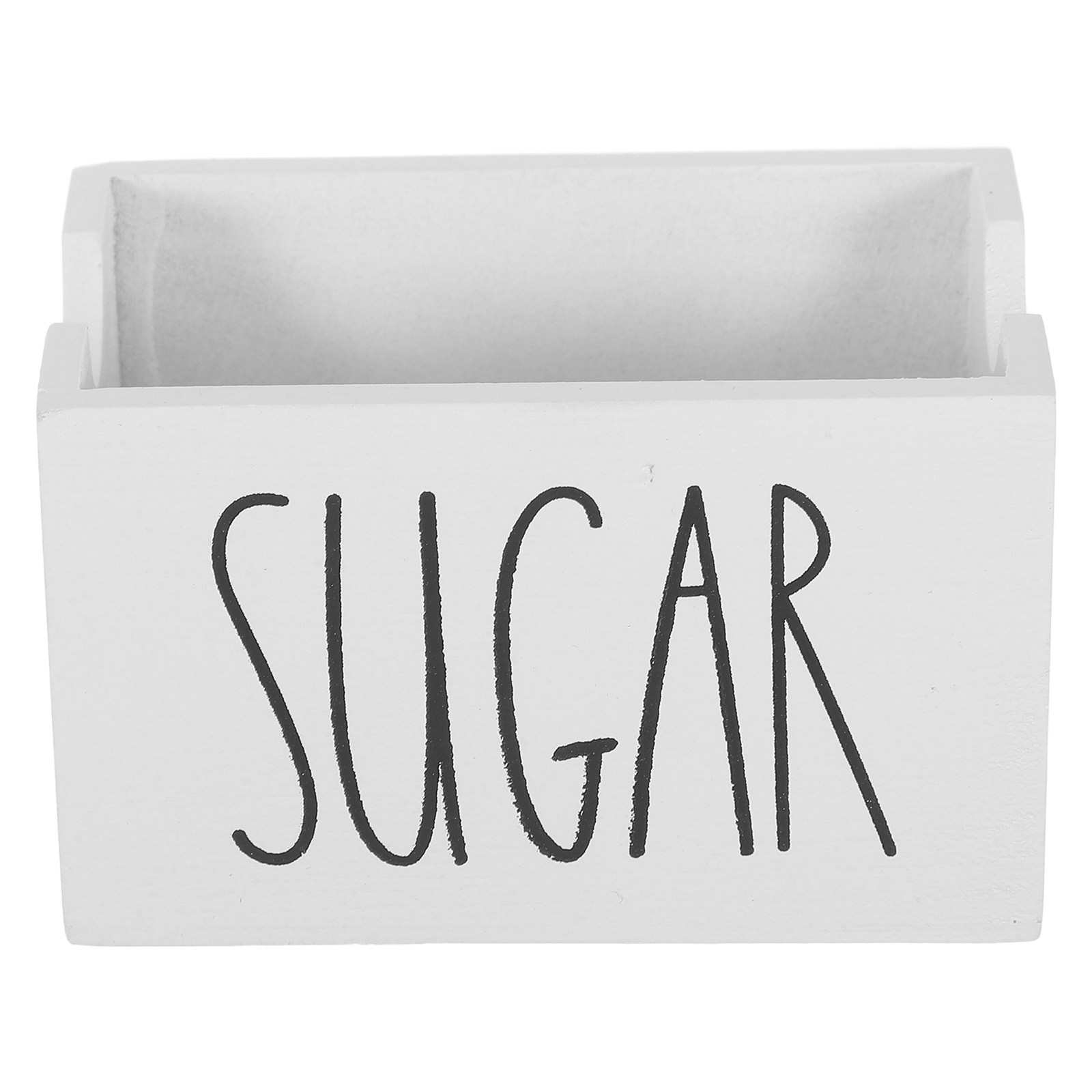 Suporte de madeira para pacote - Coffee Tea Sugar avaliação e preço