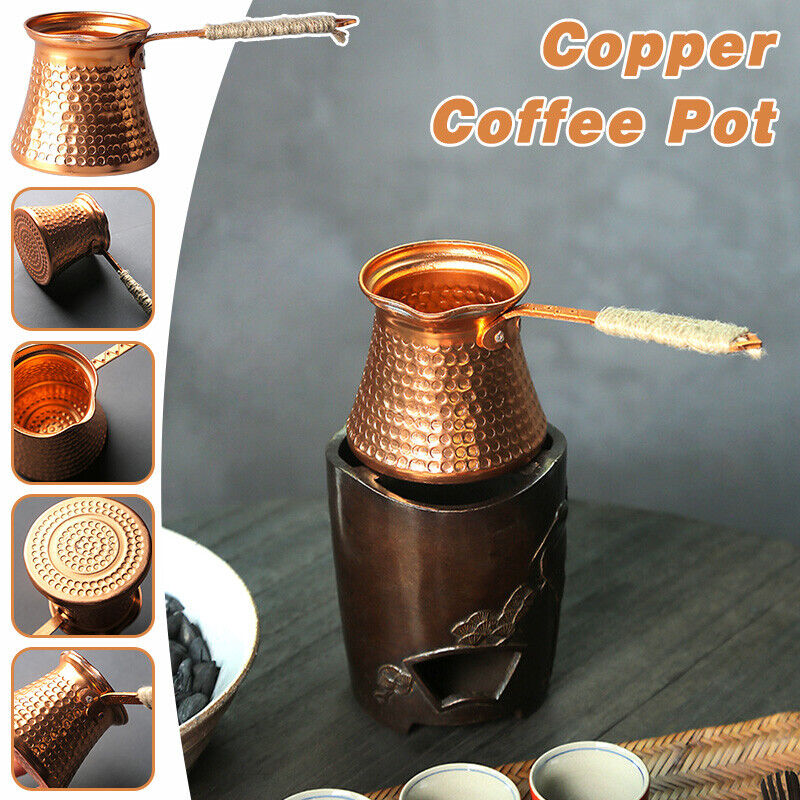 Bule de café antigo cobre turc - Moka Pot Stove avaliação e preço