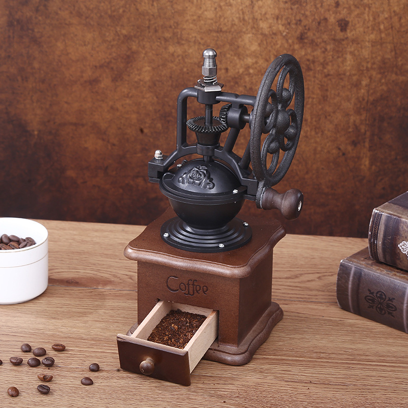 Clássico mão agitar grãos de c - Burr Hand Grinder avaliação e preço