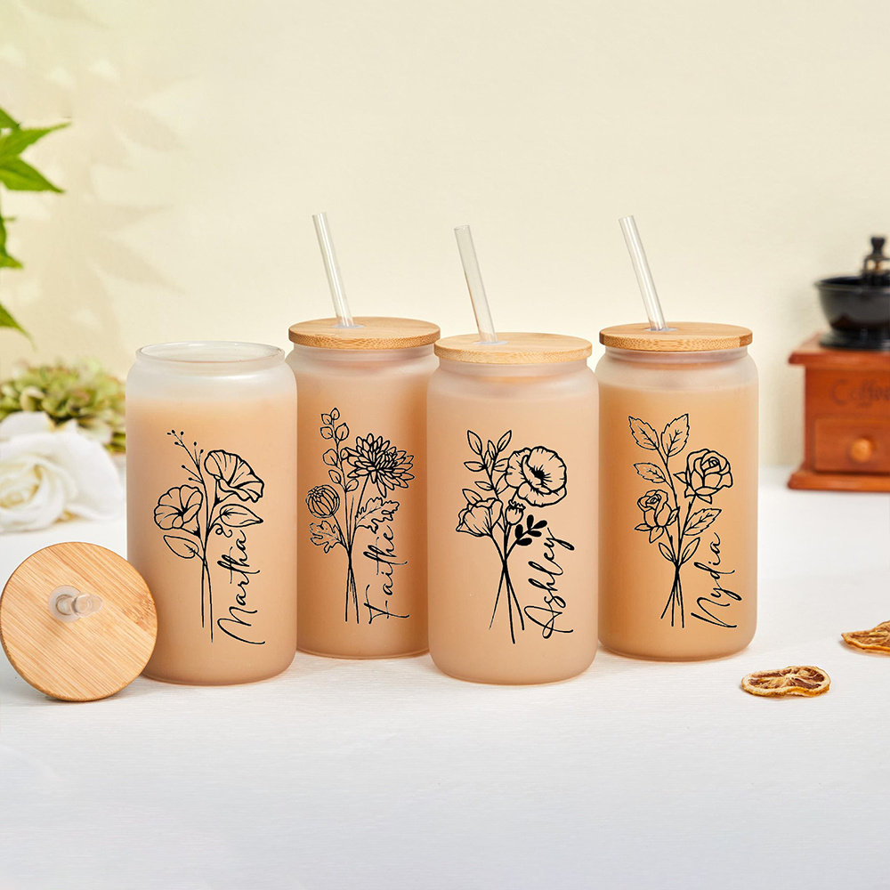 Copo de vidro personalizado co - Coffee Tea Name avaliação e preço
