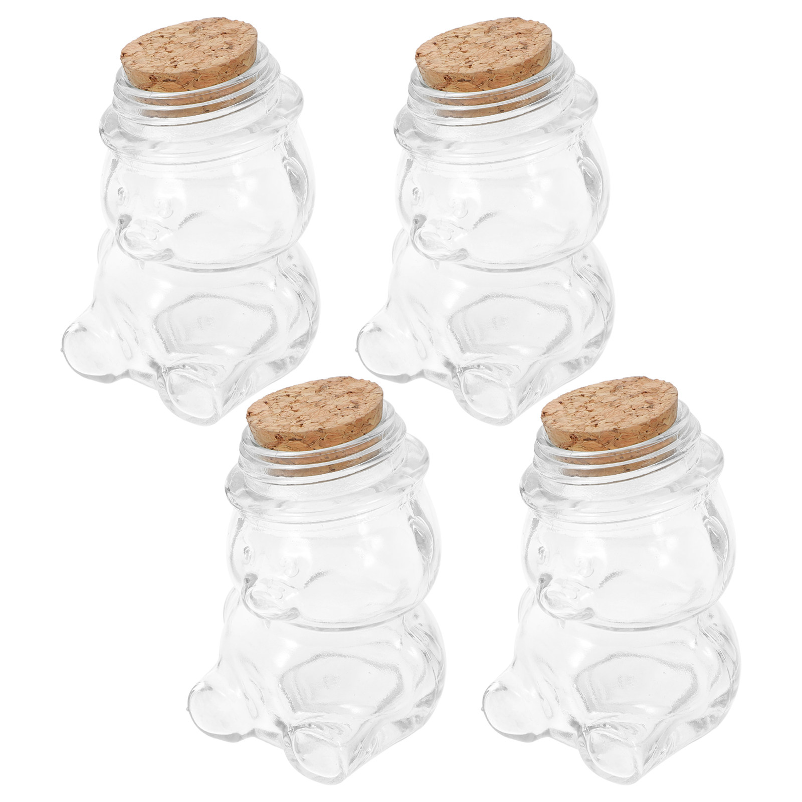 Conjunto de 4 potes de vidro p - Coffee Tea Sugar avaliação e preço