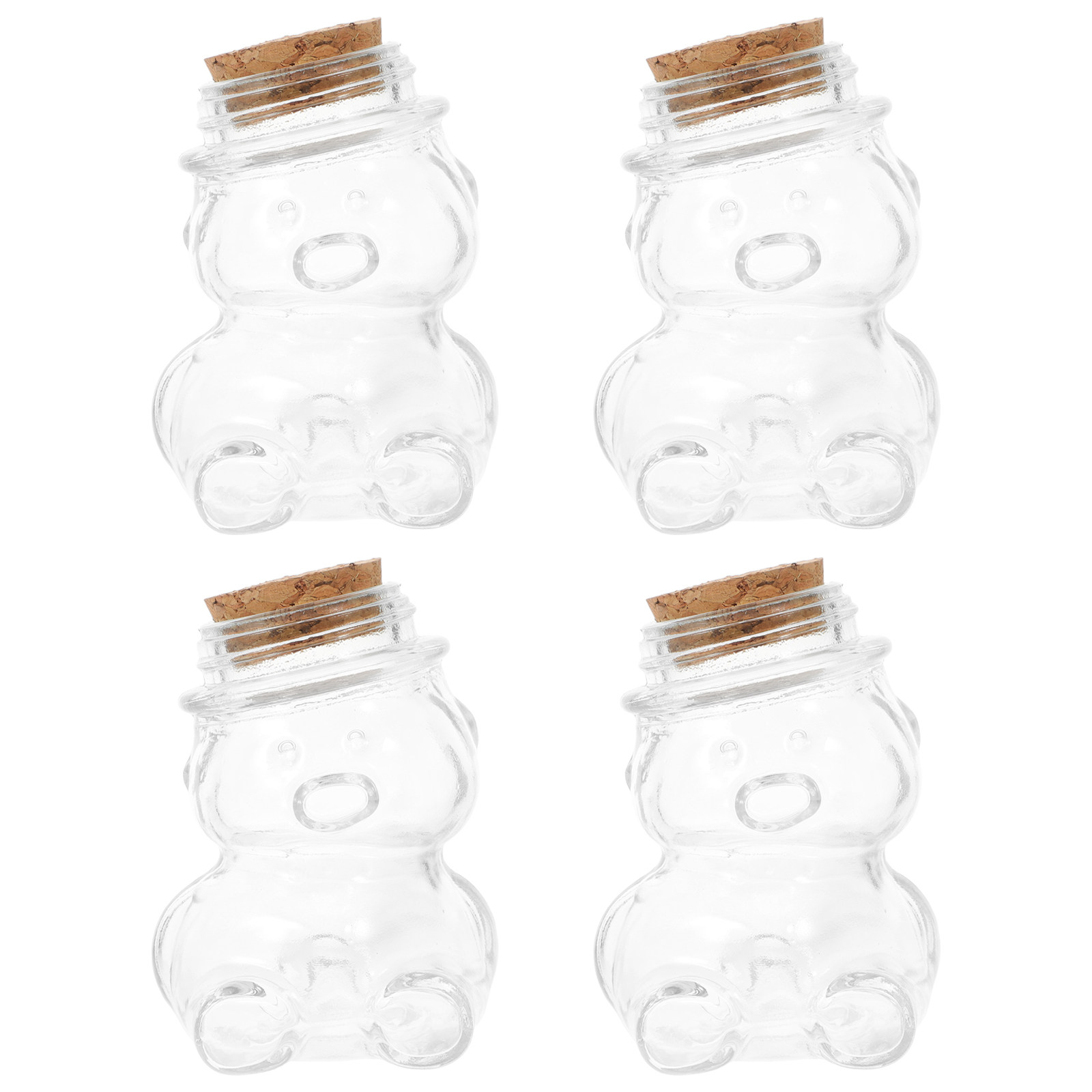 Conjunto de 4 potes de vidro p - Coffee Tea Sugar avaliação e preço