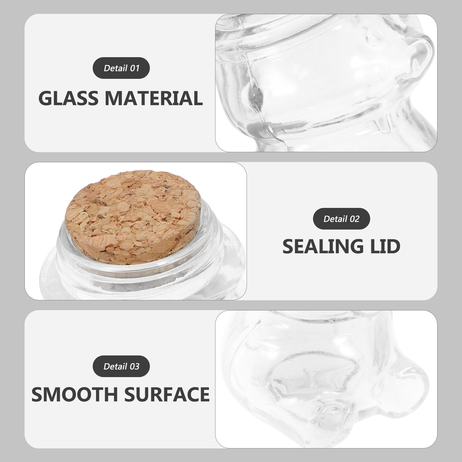 Conjunto de 4 potes de vidro p - Coffee Tea Sugar avaliação e preço