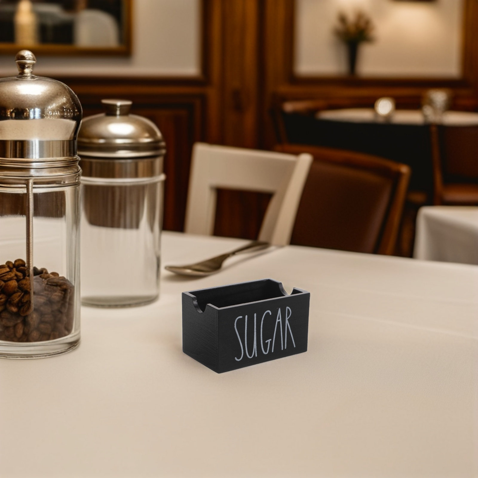 Suporte de Madeira para Pacote - Coffee Tea Sugar avaliação e preço
