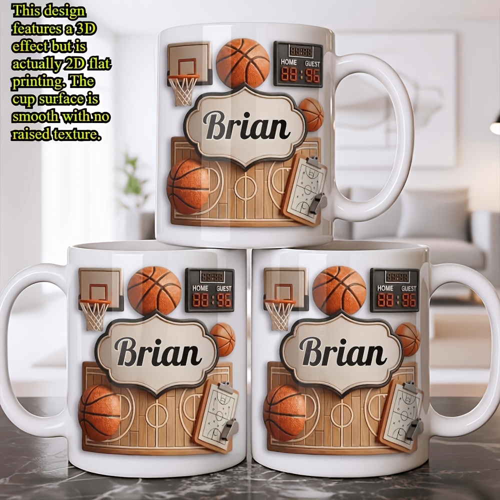 Caneca de Basquete Personaliza - Coffee Tea Name avaliação e preço