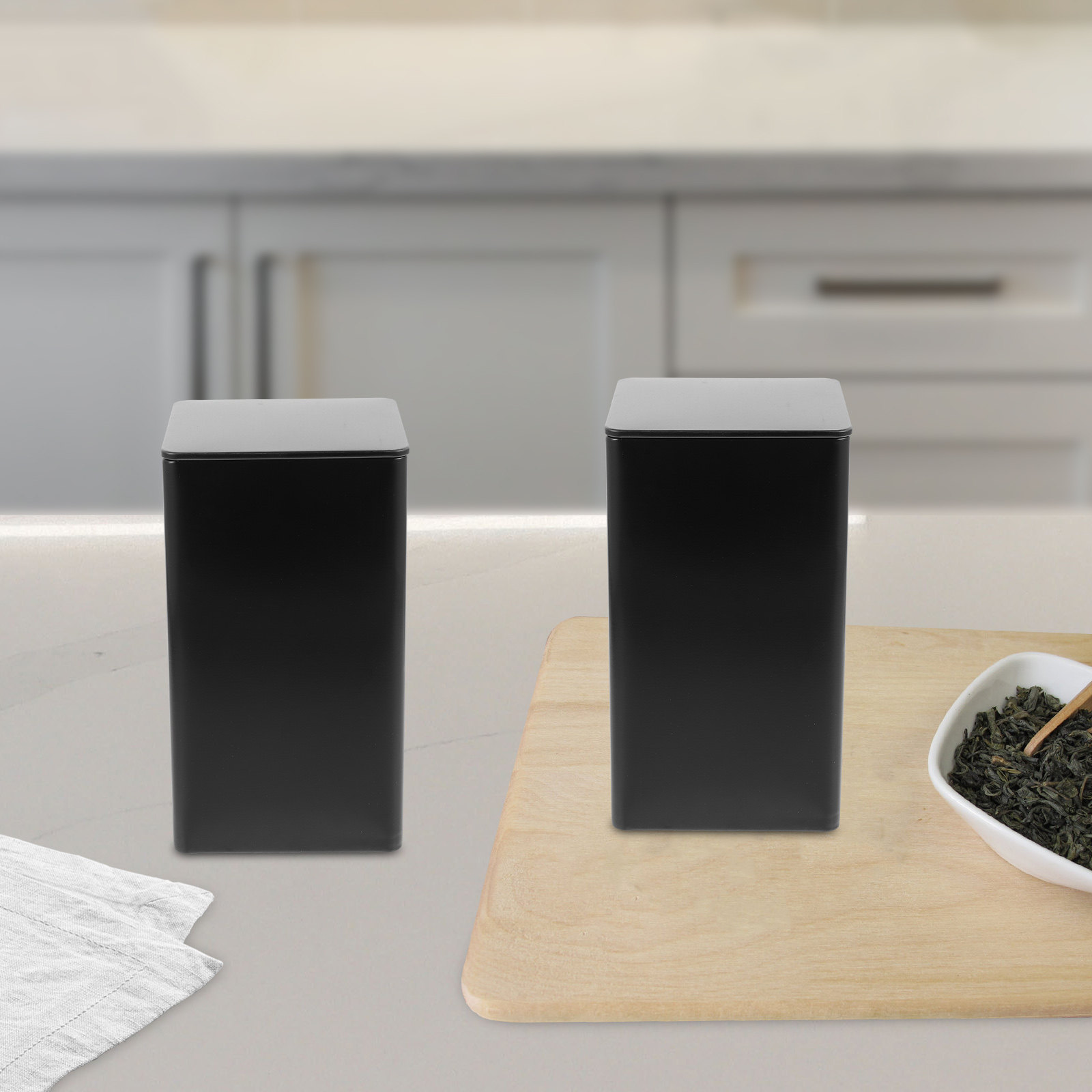 4 potes de metal para armazena - Coffee Tea Sugar avaliação e preço